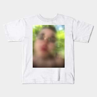 Abstract Face in Prospect Park Kids T-Shirt